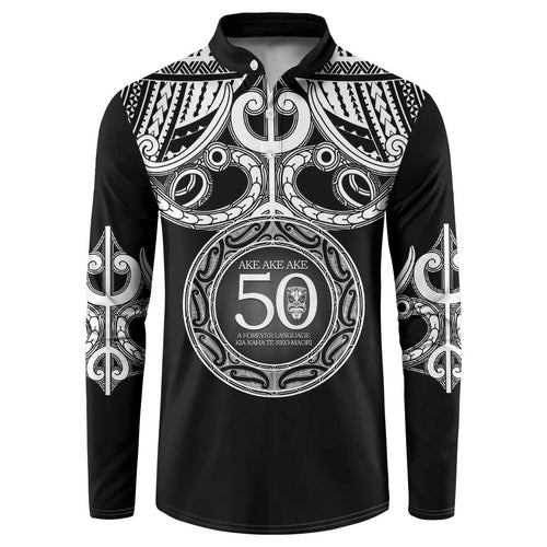 Kia Kaha Te Reo Maori New Zealand Button Sweatshirt 50th Anniversary Ake Ake Ake - Aussie Hoodie