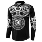 Kia Kaha Te Reo Maori New Zealand Button Sweatshirt 50th Anniversary Ake Ake Ake - Aussie Hoodie