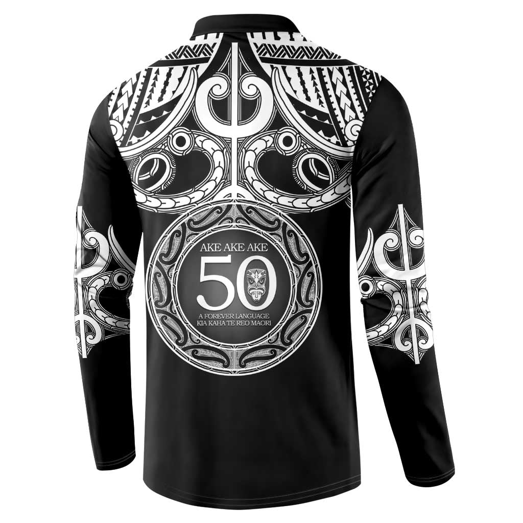 Kia Kaha Te Reo Maori New Zealand Button Sweatshirt 50th Anniversary Ake Ake Ake - Aussie Hoodie