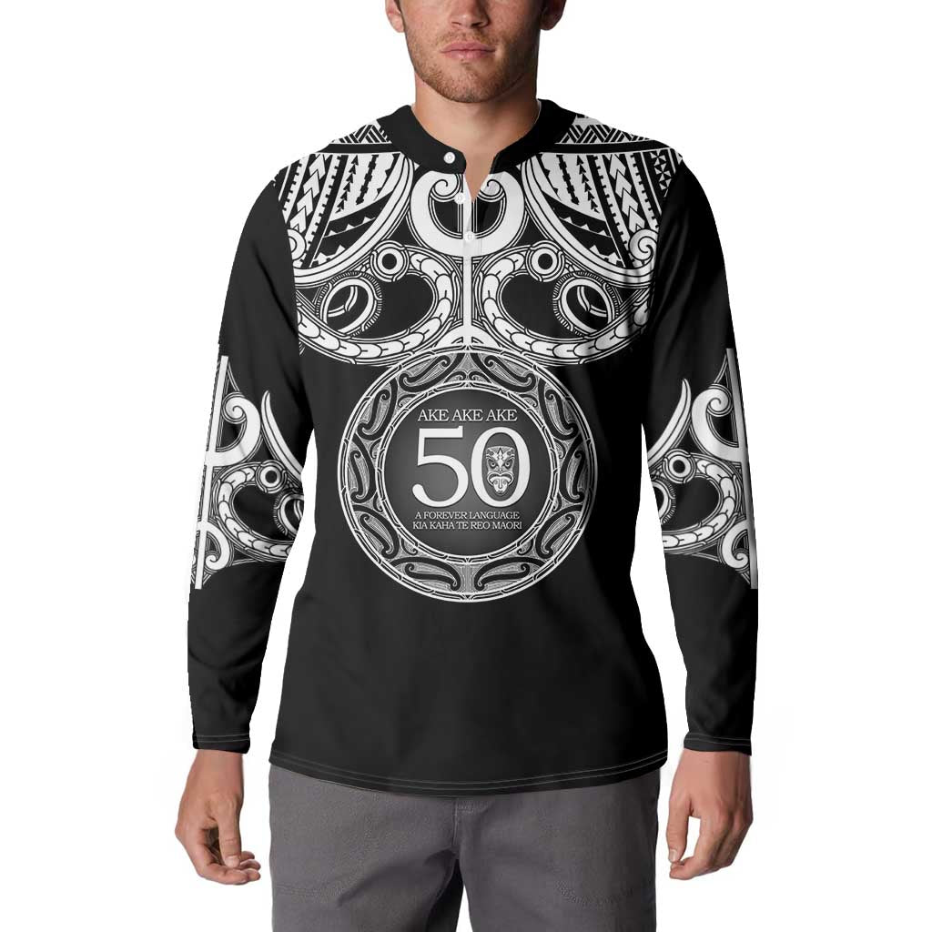 Kia Kaha Te Reo Maori New Zealand Button Sweatshirt 50th Anniversary Ake Ake Ake - Aussie Hoodie