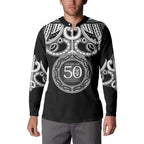 Kia Kaha Te Reo Maori New Zealand Button Sweatshirt 50th Anniversary Ake Ake Ake - Aussie Hoodie