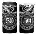Kia Kaha Te Reo Maori New Zealand 4 in 1 Can Cooler Tumbler 50th Anniversary Ake Ake Ake - Aussie Hoodie