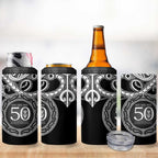 Kia Kaha Te Reo Maori New Zealand 4 in 1 Can Cooler Tumbler 50th Anniversary Ake Ake Ake - Aussie Hoodie