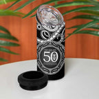Kia Kaha Te Reo Maori New Zealand 4 in 1 Can Cooler Tumbler 50th Anniversary Ake Ake Ake - Aussie Hoodie