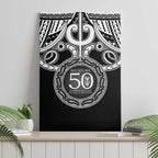 Kia Kaha Te Reo Maori New Zealand Canvas Wall Art 50th Anniversary Ake Ake Ake - Aussie Hoodie