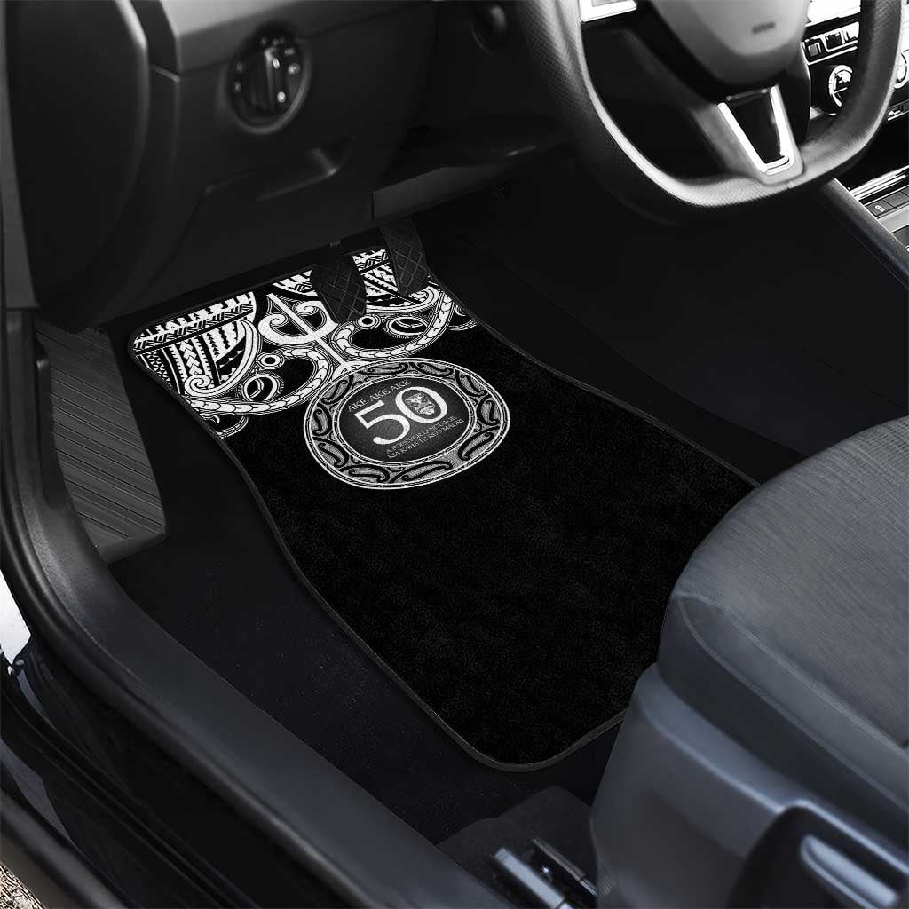 Kia Kaha Te Reo Maori New Zealand Car Mats 50th Anniversary Ake Ake Ake - Aussie Hoodie