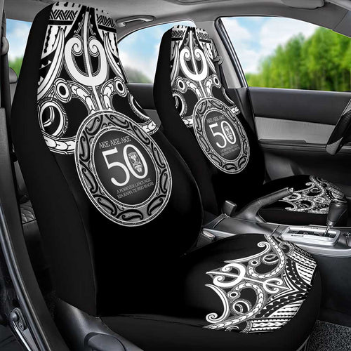 Kia Kaha Te Reo Maori New Zealand Car Seat Cover 50th Anniversary Ake Ake Ake - Aussie Hoodie
