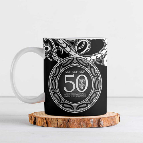 Kia Kaha Te Reo Maori New Zealand Ceramic Mug 50th Anniversary Ake Ake Ake - Aussie Hoodie