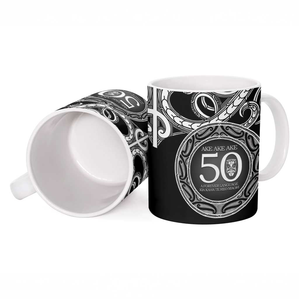 Kia Kaha Te Reo Maori New Zealand Ceramic Mug 50th Anniversary Ake Ake Ake - Aussie Hoodie