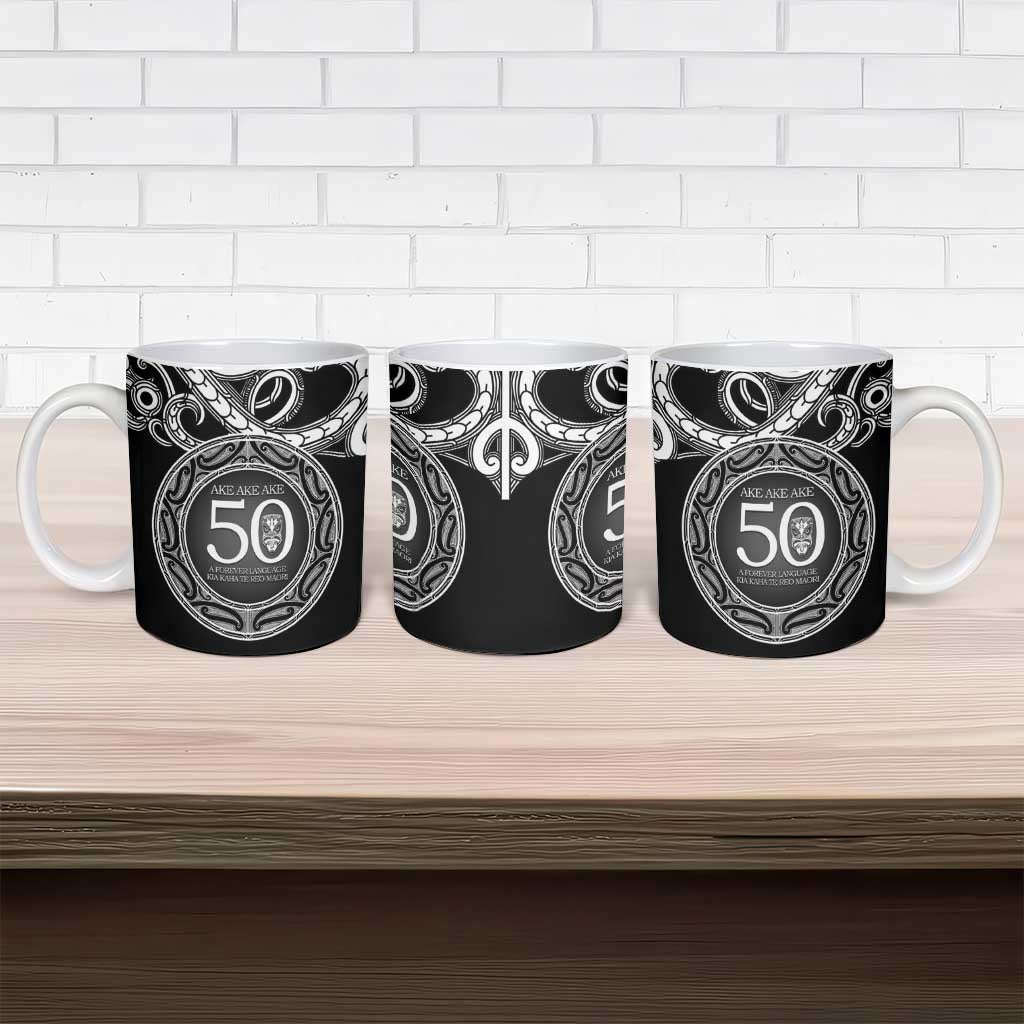 Kia Kaha Te Reo Maori New Zealand Ceramic Mug 50th Anniversary Ake Ake Ake - Aussie Hoodie
