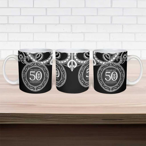 Kia Kaha Te Reo Maori New Zealand Ceramic Mug 50th Anniversary Ake Ake Ake - Aussie Hoodie