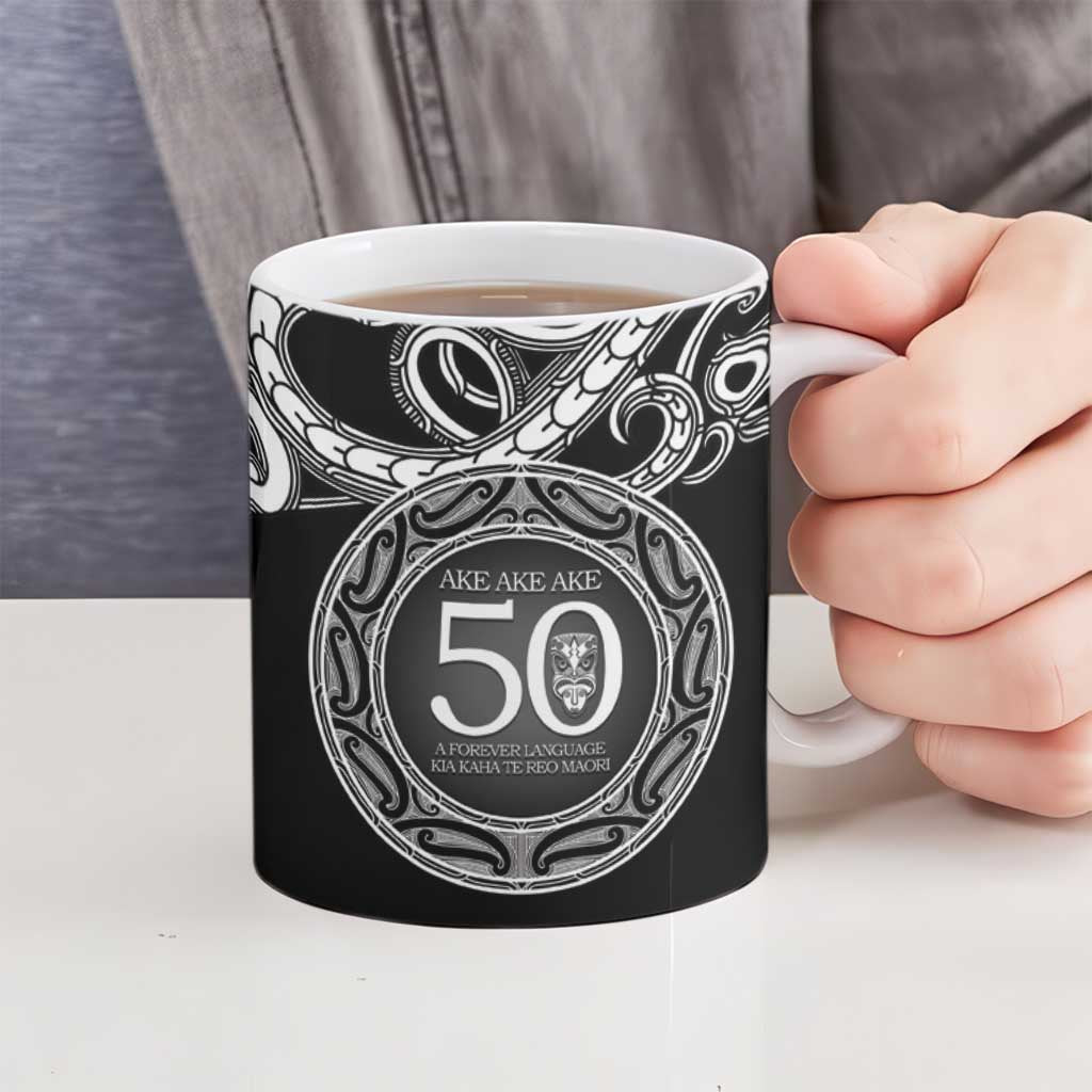 Kia Kaha Te Reo Maori New Zealand Ceramic Mug 50th Anniversary Ake Ake Ake - Aussie Hoodie