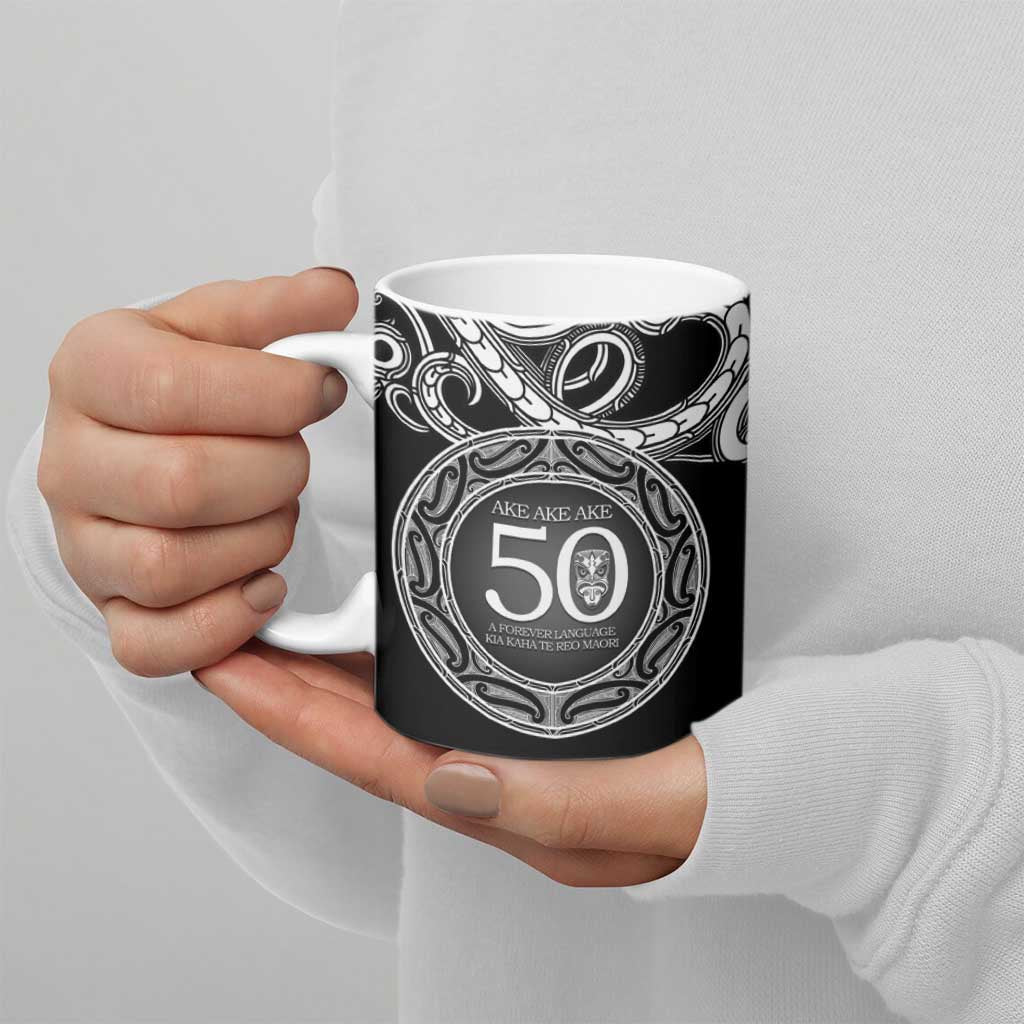Kia Kaha Te Reo Maori New Zealand Ceramic Mug 50th Anniversary Ake Ake Ake - Aussie Hoodie