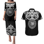 Kia Kaha Te Reo Maori New Zealand Couples Matching Puletasi and Hawaiian Shirt 50th Anniversary Ake Ake Ake - Aussie Hoodie