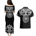Kia Kaha Te Reo Maori New Zealand Couples Matching Puletasi and Hawaiian Shirt 50th Anniversary Ake Ake Ake - Aussie Hoodie