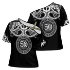 Kia Kaha Te Reo Maori New Zealand Cross Shoulder Shirt 50th Anniversary Ake Ake Ake - Aussie Hoodie