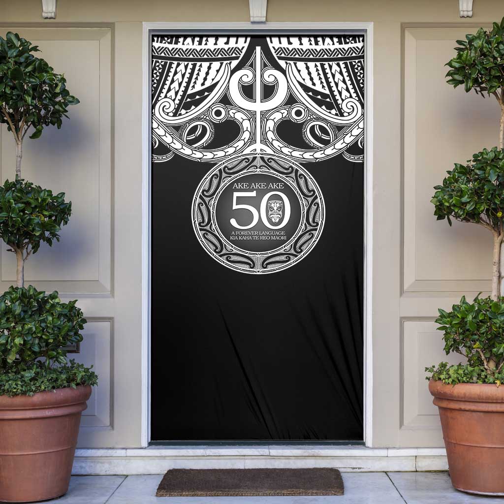 Kia Kaha Te Reo Maori New Zealand Door Cover 50th Anniversary Ake Ake Ake - Aussie Hoodie