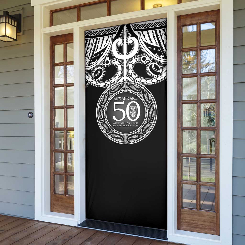 Kia Kaha Te Reo Maori New Zealand Door Cover 50th Anniversary Ake Ake Ake - Aussie Hoodie