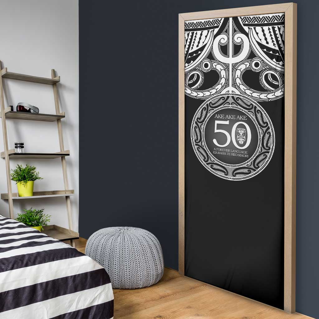 Kia Kaha Te Reo Maori New Zealand Door Cover 50th Anniversary Ake Ake Ake - Aussie Hoodie
