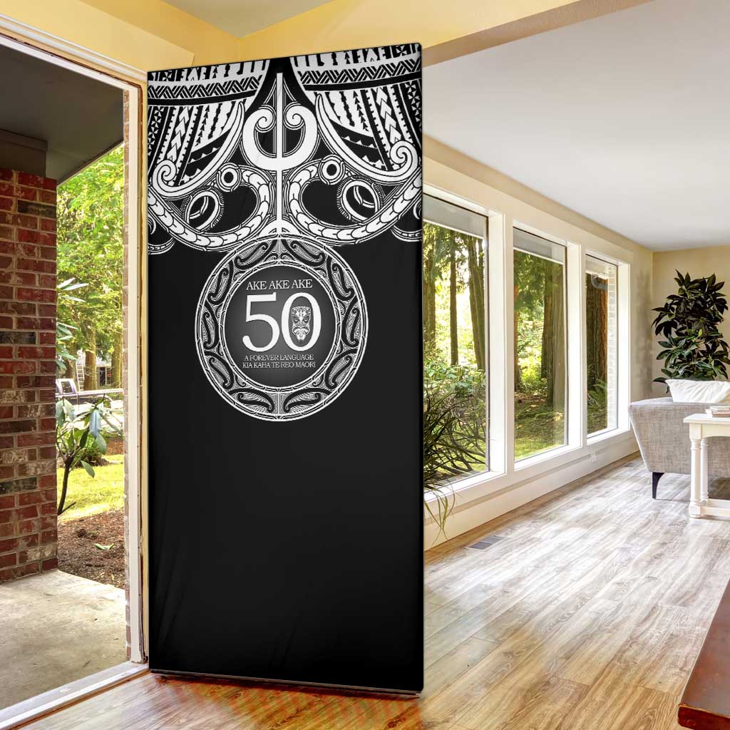 Kia Kaha Te Reo Maori New Zealand Door Cover 50th Anniversary Ake Ake Ake - Aussie Hoodie