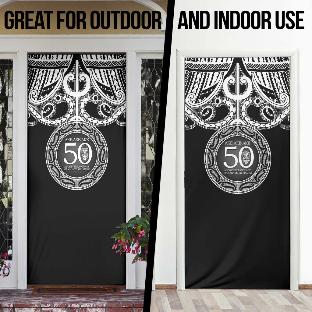 Kia Kaha Te Reo Maori New Zealand Door Cover 50th Anniversary Ake Ake Ake - Aussie Hoodie