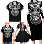 Kia Kaha Te Reo Maori New Zealand Family Matching Long Sleeve Bodycon Dress and Hawaiian Shirt 50th Anniversary Ake Ake Ake - Aussie Hoodie
