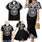 Kia Kaha Te Reo Maori New Zealand Family Matching Mermaid Dress and Hawaiian Shirt 50th Anniversary Ake Ake Ake - Aussie Hoodie