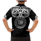 Kia Kaha Te Reo Maori New Zealand Family Matching Mermaid Dress and Hawaiian Shirt 50th Anniversary Ake Ake Ake - Aussie Hoodie