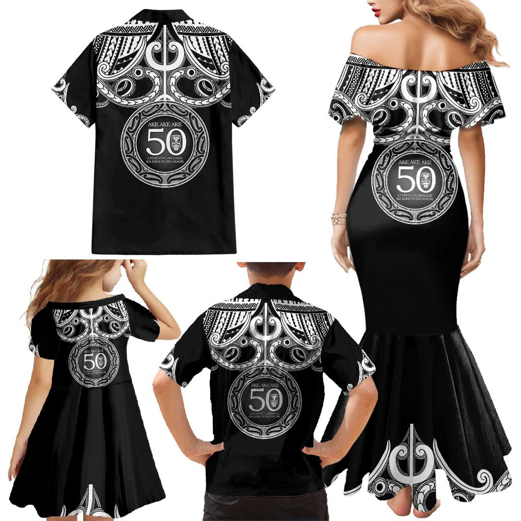 Kia Kaha Te Reo Maori New Zealand Family Matching Mermaid Dress and Hawaiian Shirt 50th Anniversary Ake Ake Ake - Aussie Hoodie