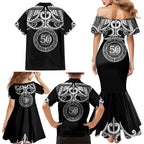 Kia Kaha Te Reo Maori New Zealand Family Matching Mermaid Dress and Hawaiian Shirt 50th Anniversary Ake Ake Ake - Aussie Hoodie
