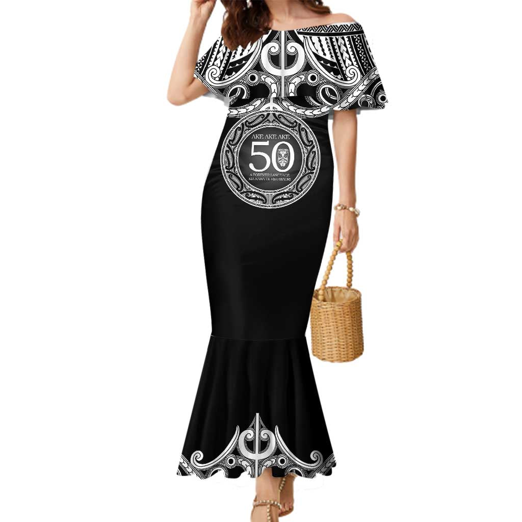 Kia Kaha Te Reo Maori New Zealand Family Matching Mermaid Dress and Hawaiian Shirt 50th Anniversary Ake Ake Ake - Aussie Hoodie