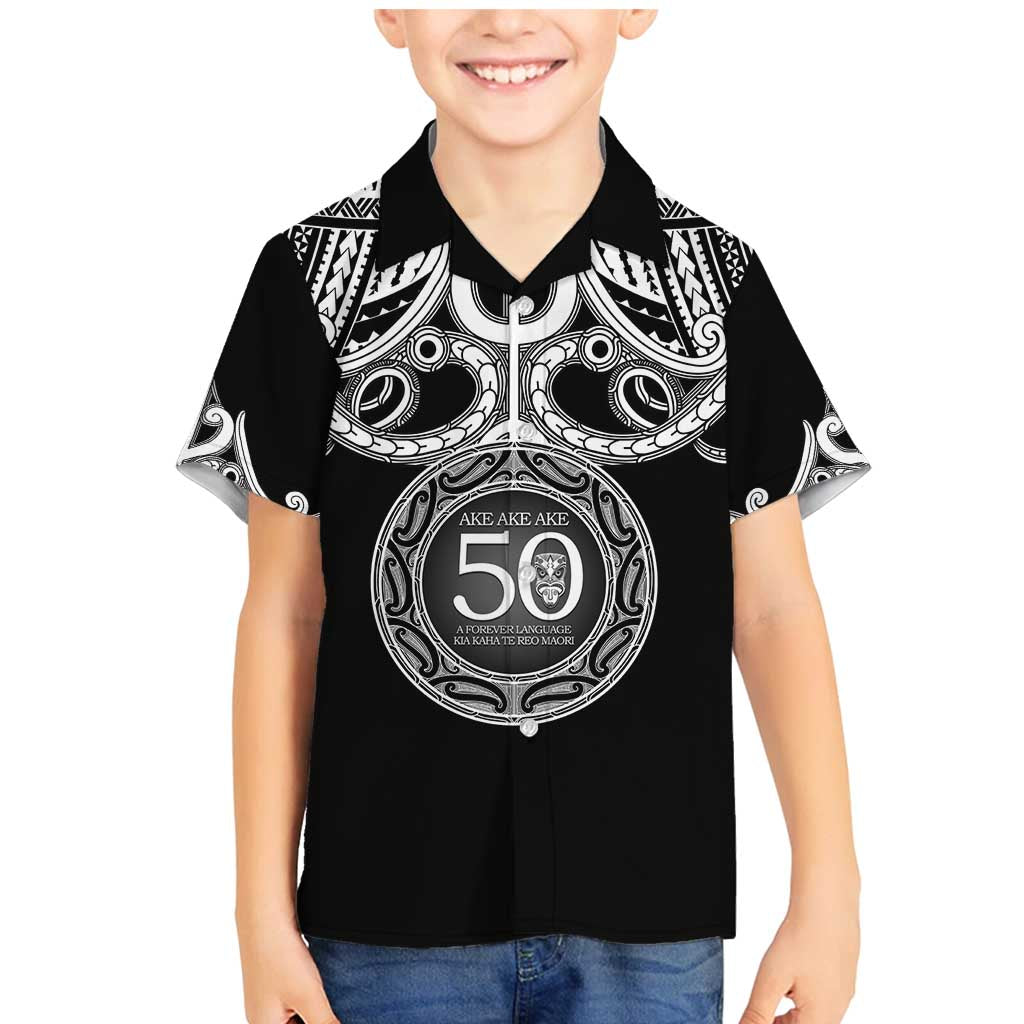 Kia Kaha Te Reo Maori New Zealand Family Matching Mermaid Dress and Hawaiian Shirt 50th Anniversary Ake Ake Ake - Aussie Hoodie