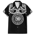 Kia Kaha Te Reo Maori New Zealand Family Matching Off The Shoulder Long Sleeve Dress and Hawaiian Shirt 50th Anniversary Ake Ake Ake - Aussie Hoodie