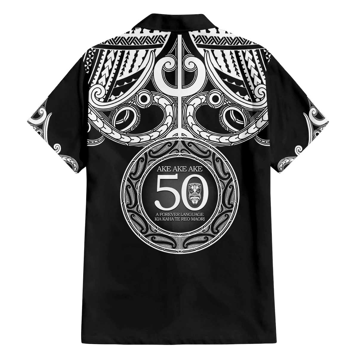 Kia Kaha Te Reo Maori New Zealand Family Matching Off The Shoulder Long Sleeve Dress and Hawaiian Shirt 50th Anniversary Ake Ake Ake - Aussie Hoodie