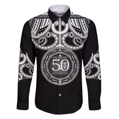Kia Kaha Te Reo Maori New Zealand Family Matching Off The Shoulder Long Sleeve Dress and Hawaiian Shirt 50th Anniversary Ake Ake Ake - Aussie Hoodie