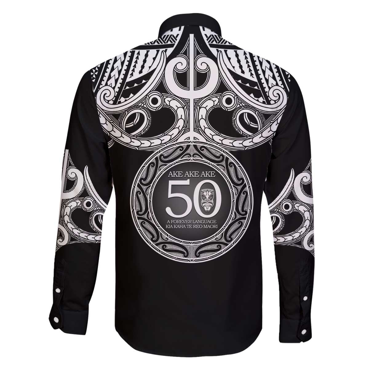 Kia Kaha Te Reo Maori New Zealand Family Matching Off The Shoulder Long Sleeve Dress and Hawaiian Shirt 50th Anniversary Ake Ake Ake - Aussie Hoodie