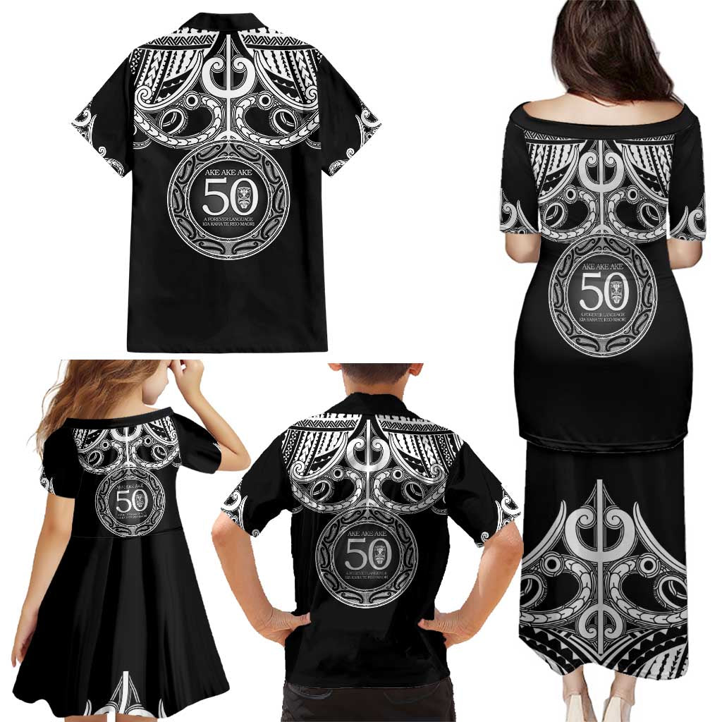 Kia Kaha Te Reo Maori New Zealand Family Matching Puletasi and Hawaiian Shirt 50th Anniversary Ake Ake Ake - Aussie Hoodie