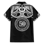 Kia Kaha Te Reo Maori New Zealand Family Matching Short Sleeve Bodycon Dress and Hawaiian Shirt 50th Anniversary Ake Ake Ake - Aussie Hoodie