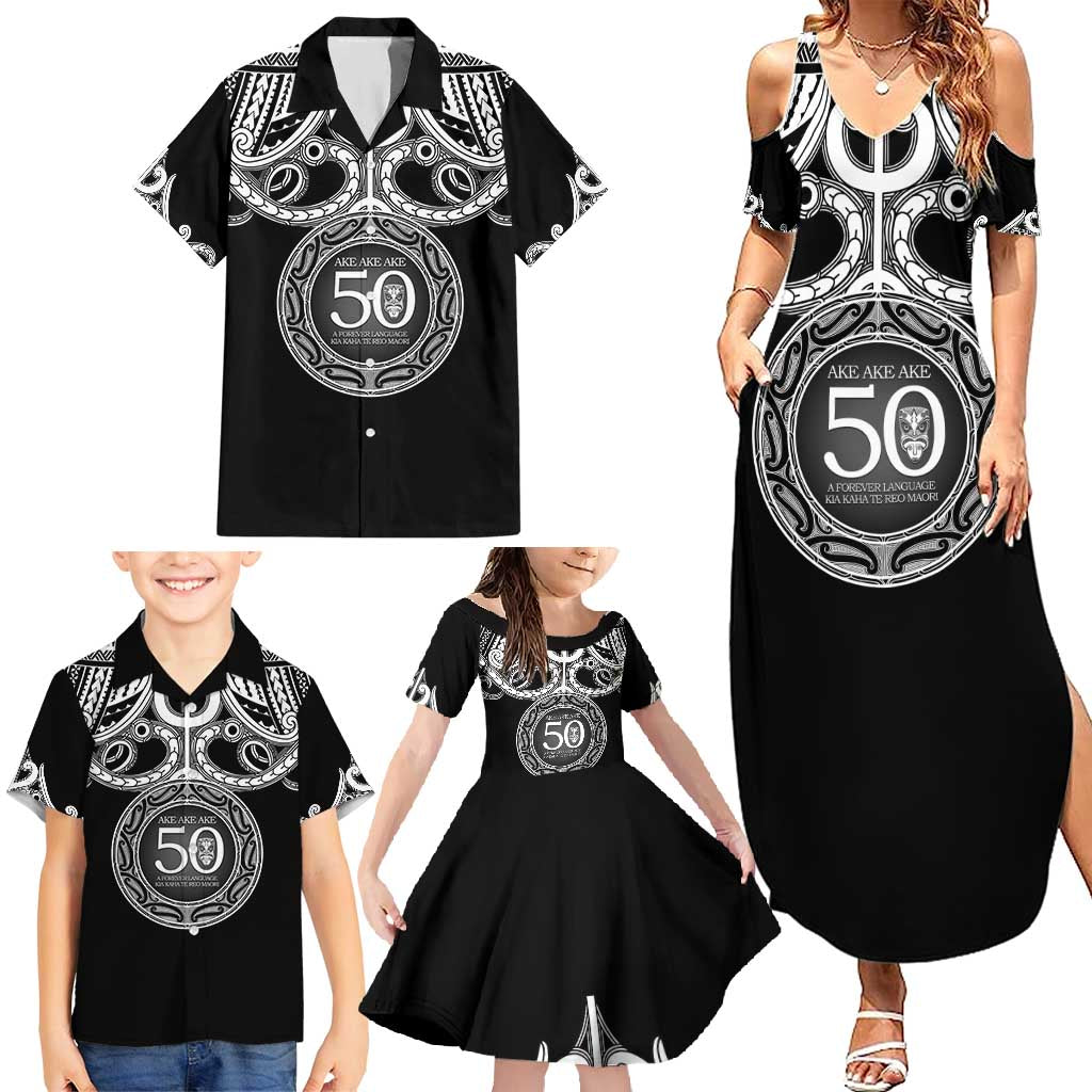 Kia Kaha Te Reo Maori New Zealand Family Matching Summer Maxi Dress and Hawaiian Shirt 50th Anniversary Ake Ake Ake - Aussie Hoodie