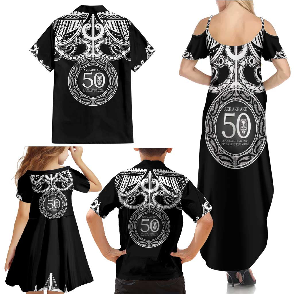 Kia Kaha Te Reo Maori New Zealand Family Matching Summer Maxi Dress and Hawaiian Shirt 50th Anniversary Ake Ake Ake - Aussie Hoodie