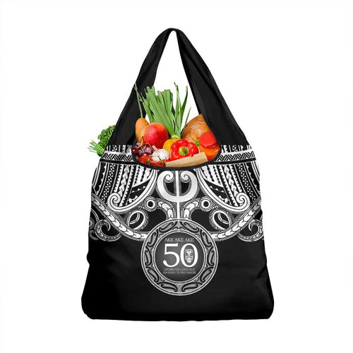 Kia Kaha Te Reo Maori New Zealand Grocery Bag 50th Anniversary Ake Ake Ake - Aussie Hoodie