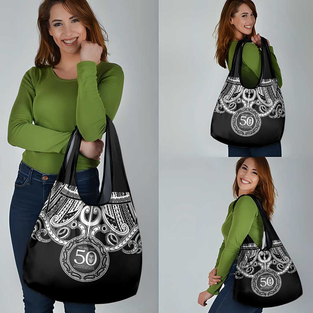 Kia Kaha Te Reo Maori New Zealand Grocery Bag 50th Anniversary Ake Ake Ake - Aussie Hoodie