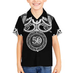 Kia Kaha Te Reo Maori New Zealand Kid Hawaiian Shirt 50th Anniversary Ake Ake Ake - Aussie Hoodie