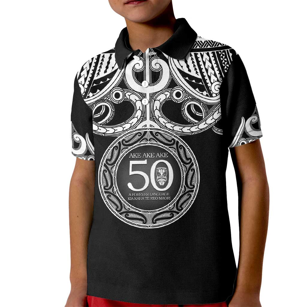 Kia Kaha Te Reo Maori New Zealand Kid Polo Shirt 50th Anniversary Ake Ake Ake - Aussie Hoodie