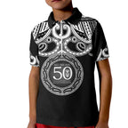 Kia Kaha Te Reo Maori New Zealand Kid Polo Shirt 50th Anniversary Ake Ake Ake - Aussie Hoodie