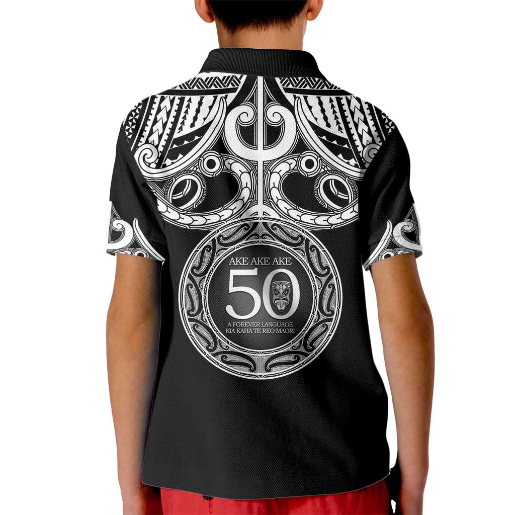 Kia Kaha Te Reo Maori New Zealand Kid Polo Shirt 50th Anniversary Ake Ake Ake - Aussie Hoodie