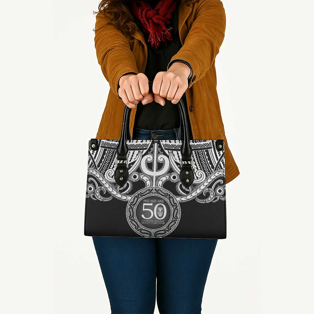 Kia Kaha Te Reo Maori New Zealand Leather Bag 50th Anniversary Ake Ake Ake - Aussie Hoodie