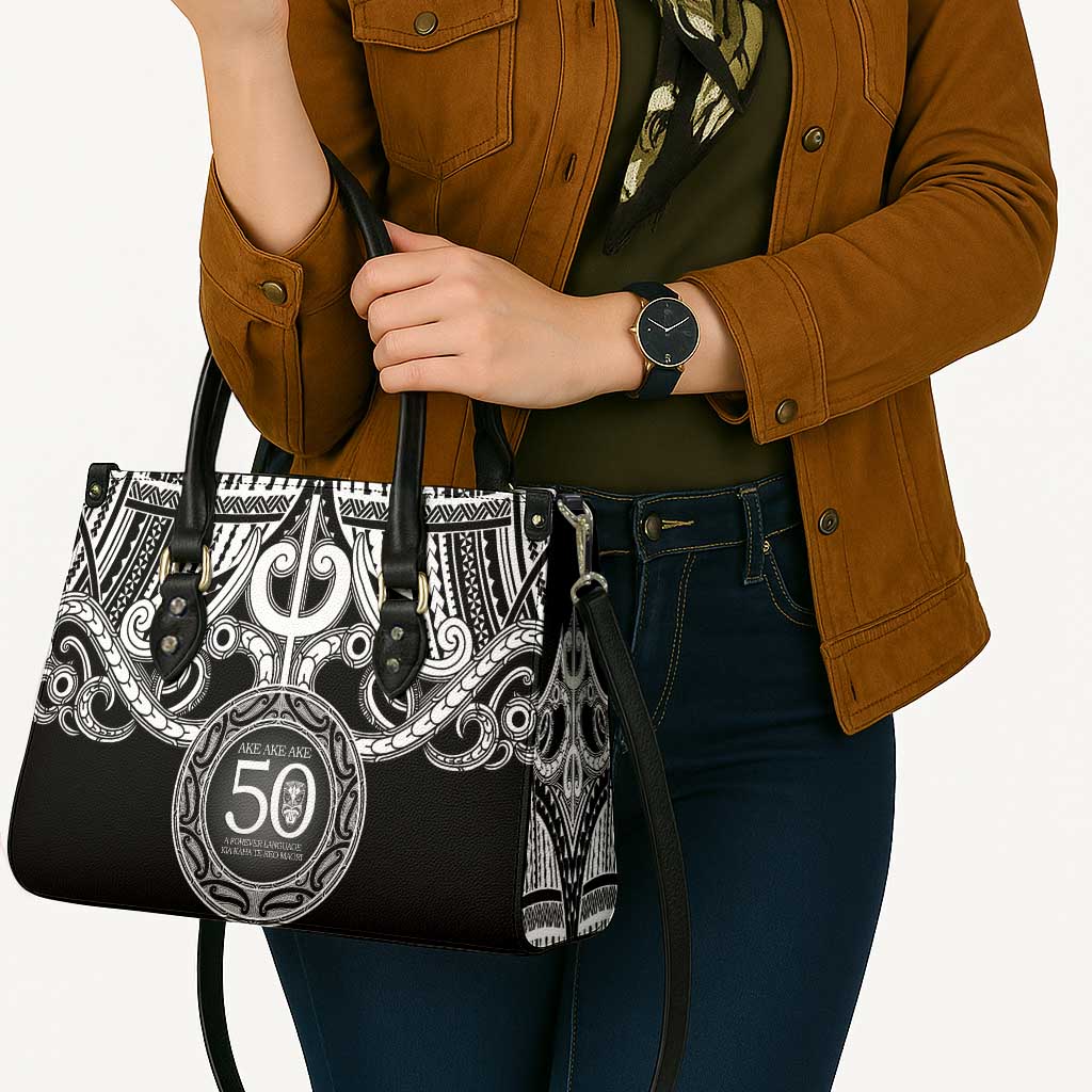 Kia Kaha Te Reo Maori New Zealand Leather Bag 50th Anniversary Ake Ake Ake - Aussie Hoodie