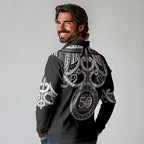 Kia Kaha Te Reo Maori New Zealand Long Sleeve Polo Shirt 50th Anniversary Ake Ake Ake - Aussie Hoodie