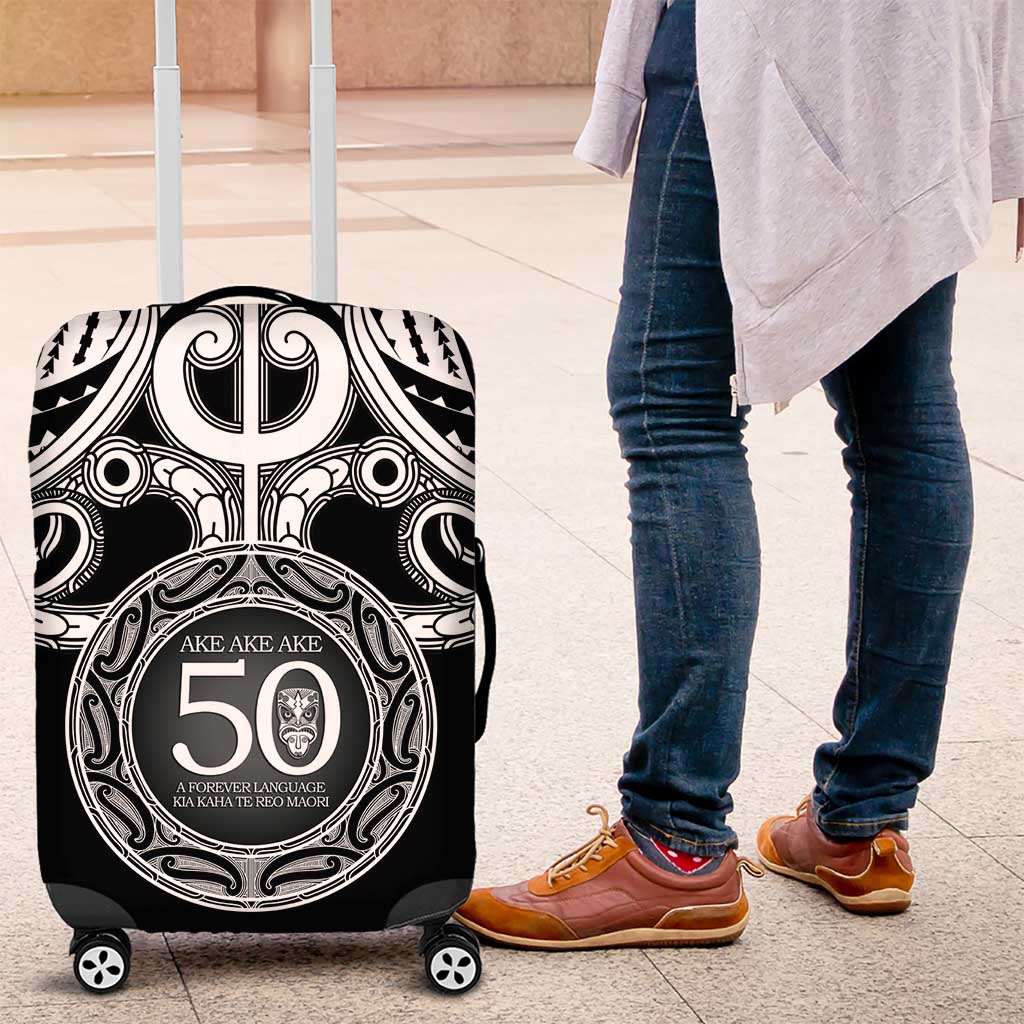 Kia Kaha Te Reo Maori New Zealand Luggage Cover 50th Anniversary Ake Ake Ake - Aussie Hoodie
